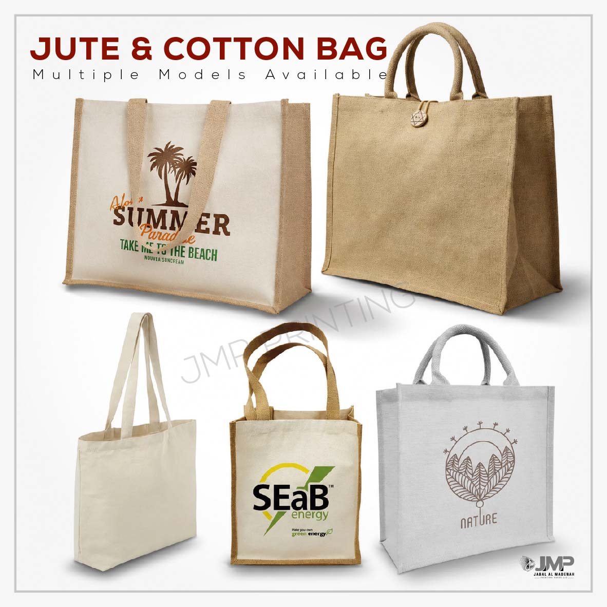 Bags Printing-05 JUTE & COTTON BAG - Image 1