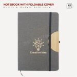 NOTEBOOK WITH FOLDABLE COVER PRINTING