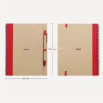 RECYCLED NOTEBOOK WITH PEN PRINTING - Image 2