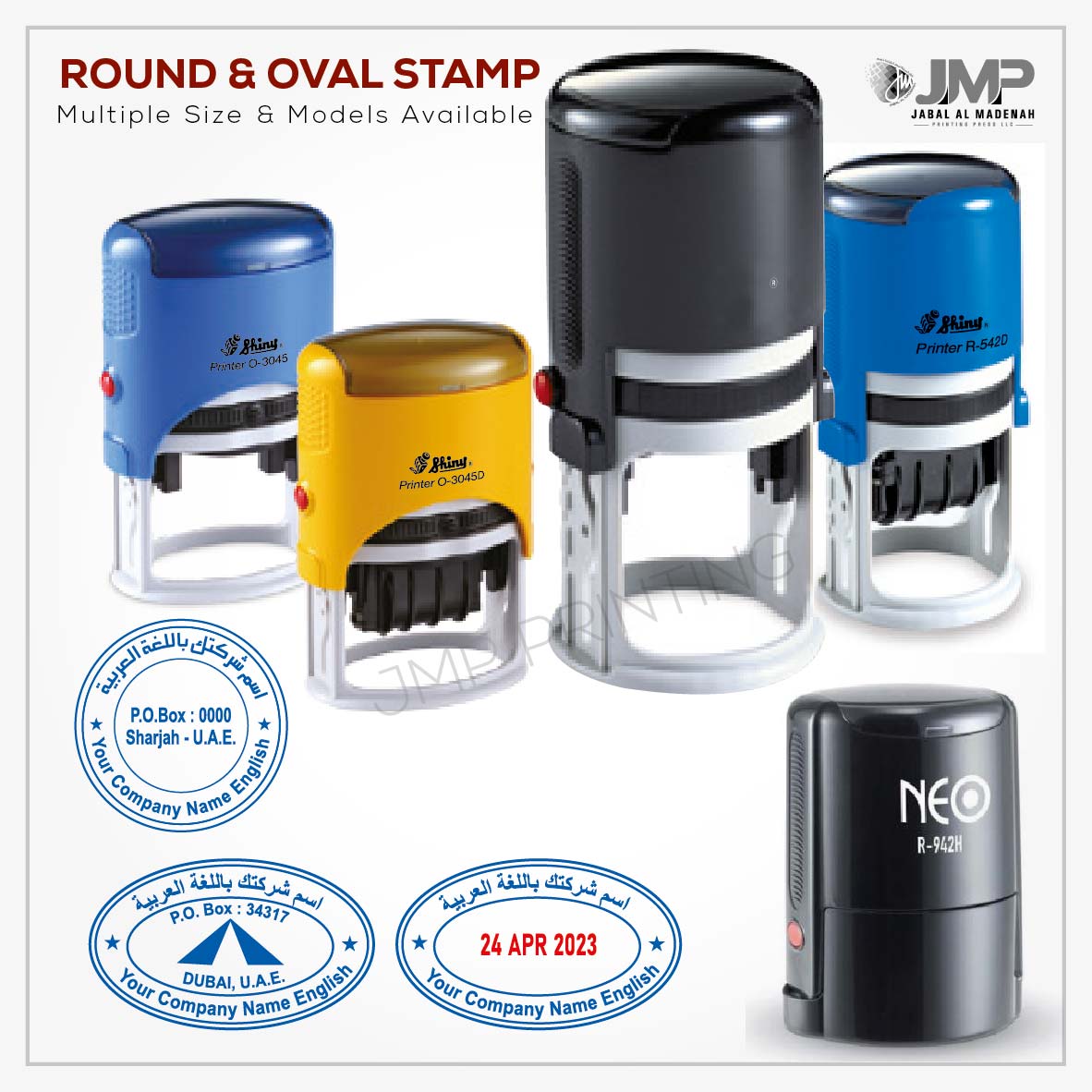 STAMPS 2n Rev-02 ROUND & OVAL STAMP - Image 1