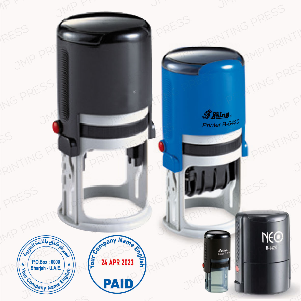 STAMPS30626-03 ROUND SELF-INKING STAMP UAE - Image 1