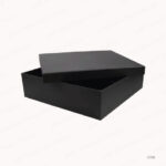 BLACK PLAIN GIFT BOX SIZE XXL CARDBOARD PRINTING UAE - Image 3