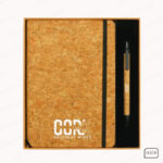 CORK NOTEBOOK AND BALL PEN GIFT SET PRINTING UAE - Image 4