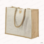 JUTE SHOPPING BAGS WITH BUTTON - Image 2