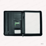 LEATHER PORTFOLIO WITH ZIPPER & CALCULATOR PRINTING UAE - Image 2