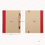 RECYCLED NOTEBOOK WITH PEN PRINTING UAE - Image 2