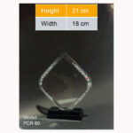 (PCR-60 to PCR-65) CRYSTAL SHIELD AWARD PRINTING UAE