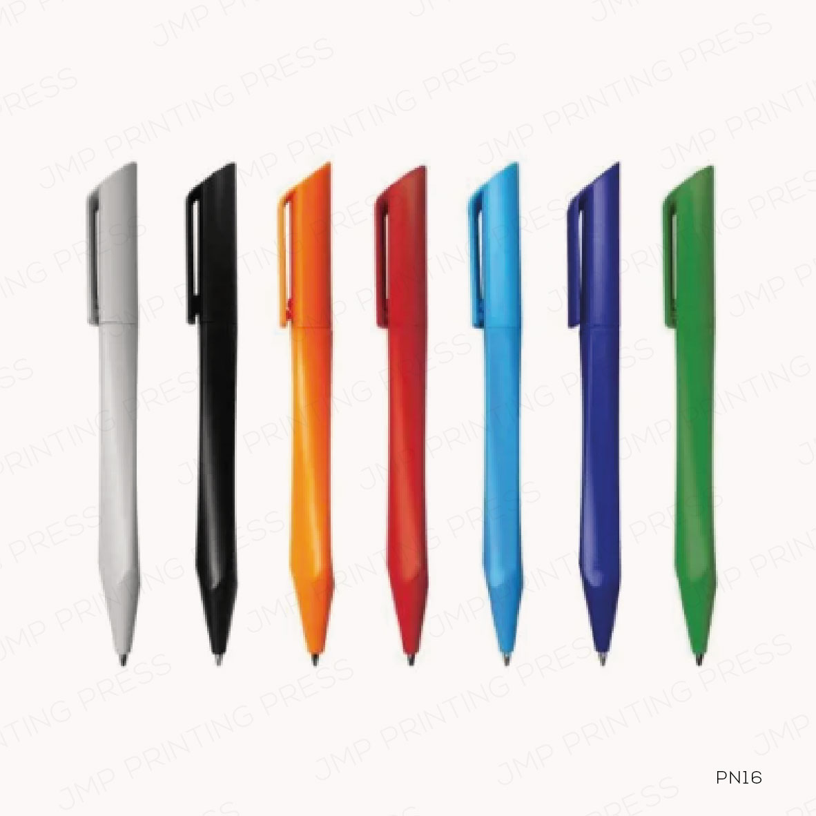 PN16-01 TWISTED DESIGN PLASTIC PENS PRINTING UAE - Image 1