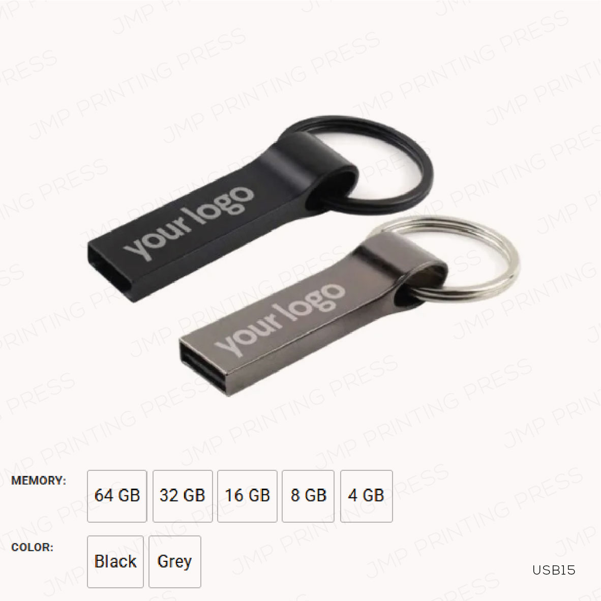 USB11-20-05 METAL USB FLASH WITH KEY RING PRINTING UAE - Image 1