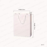 A5 READYMADE PAPER BAG – VERTICAL 20 × 25 × 9 CM PRINTING UAE - Image 2