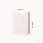M READYMADE PAPER BAG – VERTICAL 15 × 20 × 8 CM PRINTING UAE - Image 2