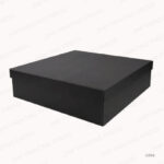 GB16 - BLACK PLAIN GIFT BOX SIZE XXL CARDBOARD PRINTING UAE