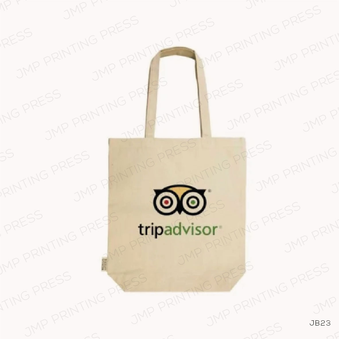 JB23-02 JB23 - RECYCLED COTTON CANVAS BAGS – 330 GSM PRINTING UAE 41.5 X 38CM - Image 1