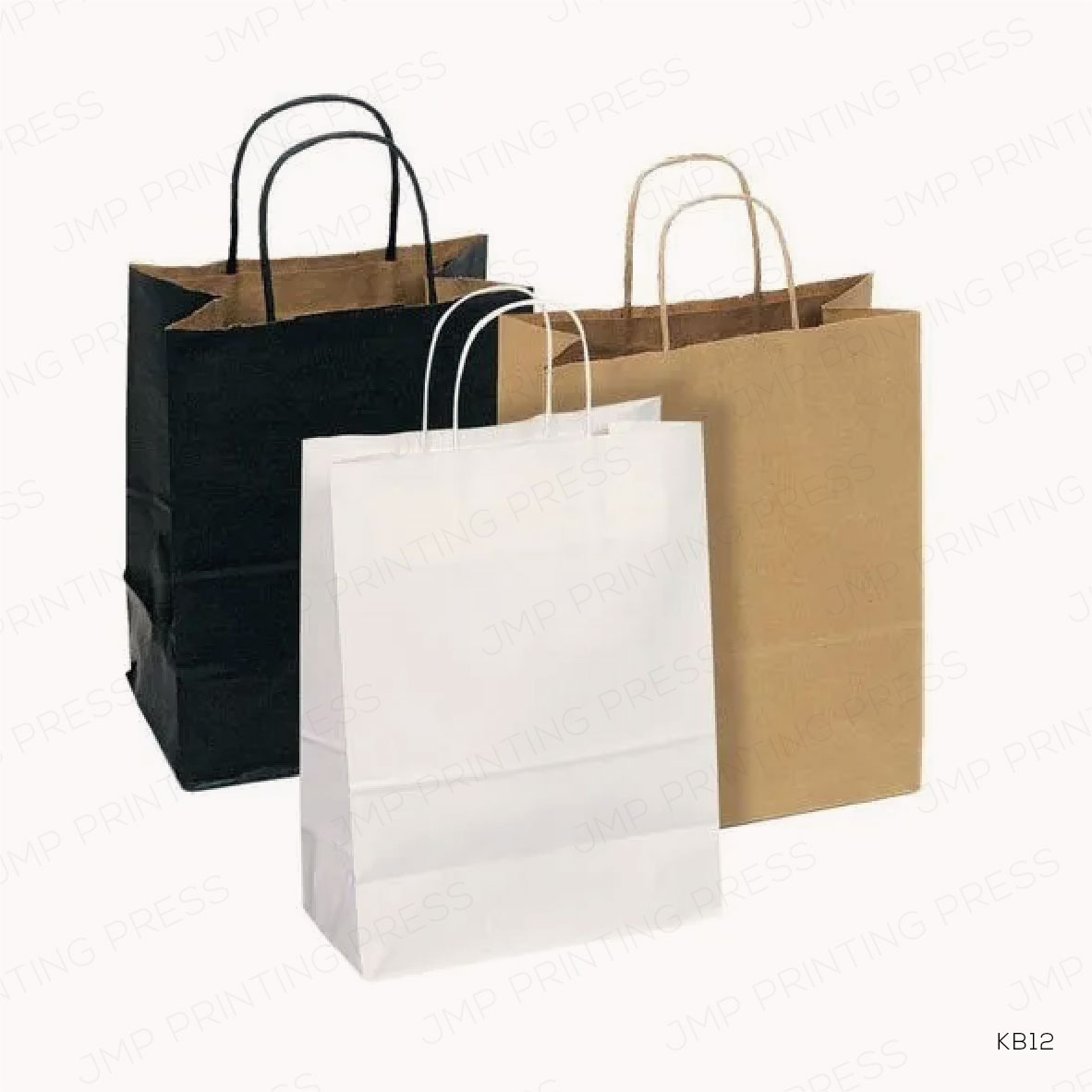 KB12-01 KB12 - A5 KRAFT PAPER BAG – VERTICAL 27 × 11 × 22 CM PRINTING UAE - Image 1