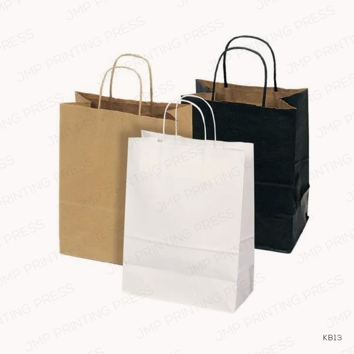 KB13-01 KB13 - A4 KRAFT PAPER BAG – VERTICAL 33 × 12 × 26 CM PRINTING UAE - Image 1