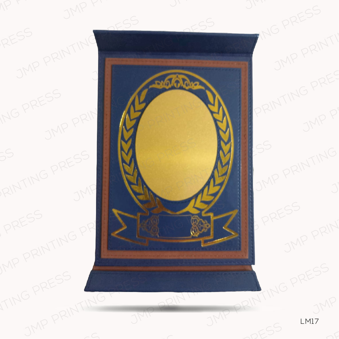 LM172ND-01 LM17 - LEATHER EXECUTIVE MOMENTO WITH GOLDEN PLATE PRINTING UAE - Image 1
