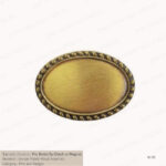 N11B - BRONZE OVAL ROPE DESIGN METAL BADGES PRINTING UAE - Image 2