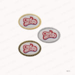 N11G - GOLD OVAL ROPE DESIGN METAL BADGES PRINTING UAE - Image 3