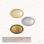 N11G - GOLD OVAL ROPE DESIGN METAL BADGES PRINTING UAE - Image 2