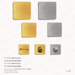 N19B - FLAT SQUARE METAL BADGES PRINTING UAE
