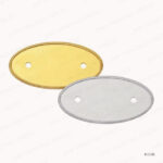 N33B - GOLD PVC INJECTED OVAL NAME BADGES PRINTING UAE - Image 3