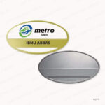 N37B - METAL OVAL NAME BADGES PRINTING UAE - Image 2