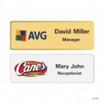N39B - MATT ALUMINUM NAME BADGES PRINTING UAE - Image 2
