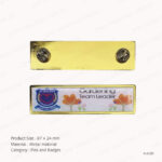 N40B - GOLD PIN NAME BADGES PRINTING UAE