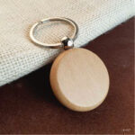 KH17 - ROUND WOODEN KEYCHAINS | PRINTING UAE - Image 2