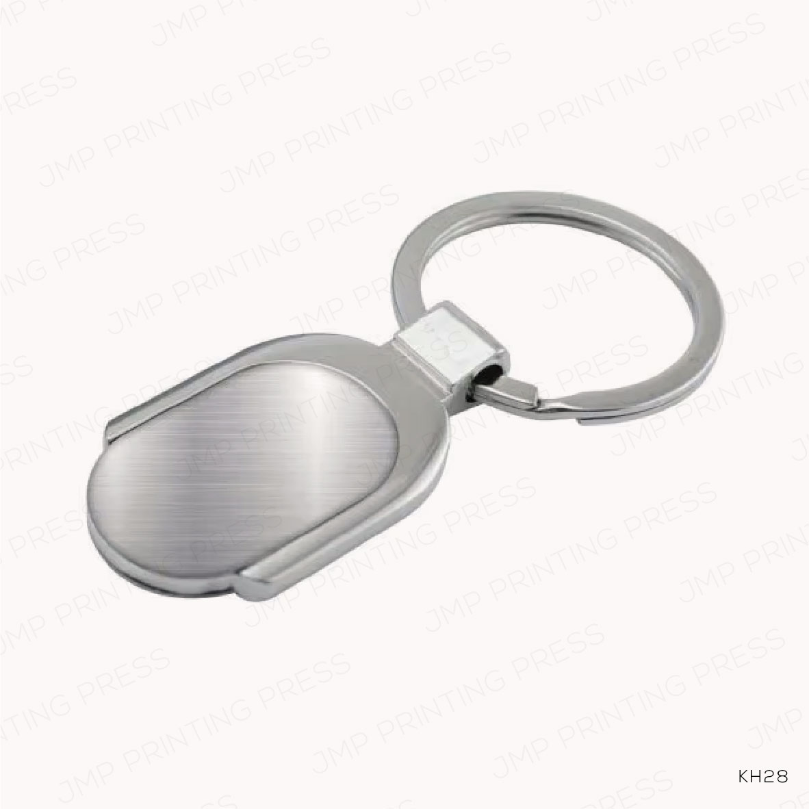 KH28-01 KH28 - CHROME OVAL KEY CHAINS | PRINTING UAE - Image 1