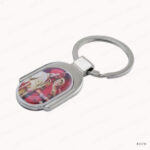 KH28 - CHROME OVAL KEY CHAINS | PRINTING UAE - Image 2