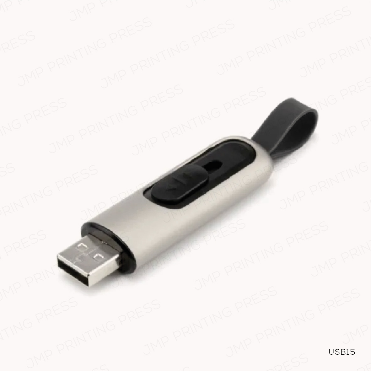 USB11-20-3926-05 USB15 - SLIDE BUTTON USB 16GB WITH STRAP PRINTING UAE - Image 1