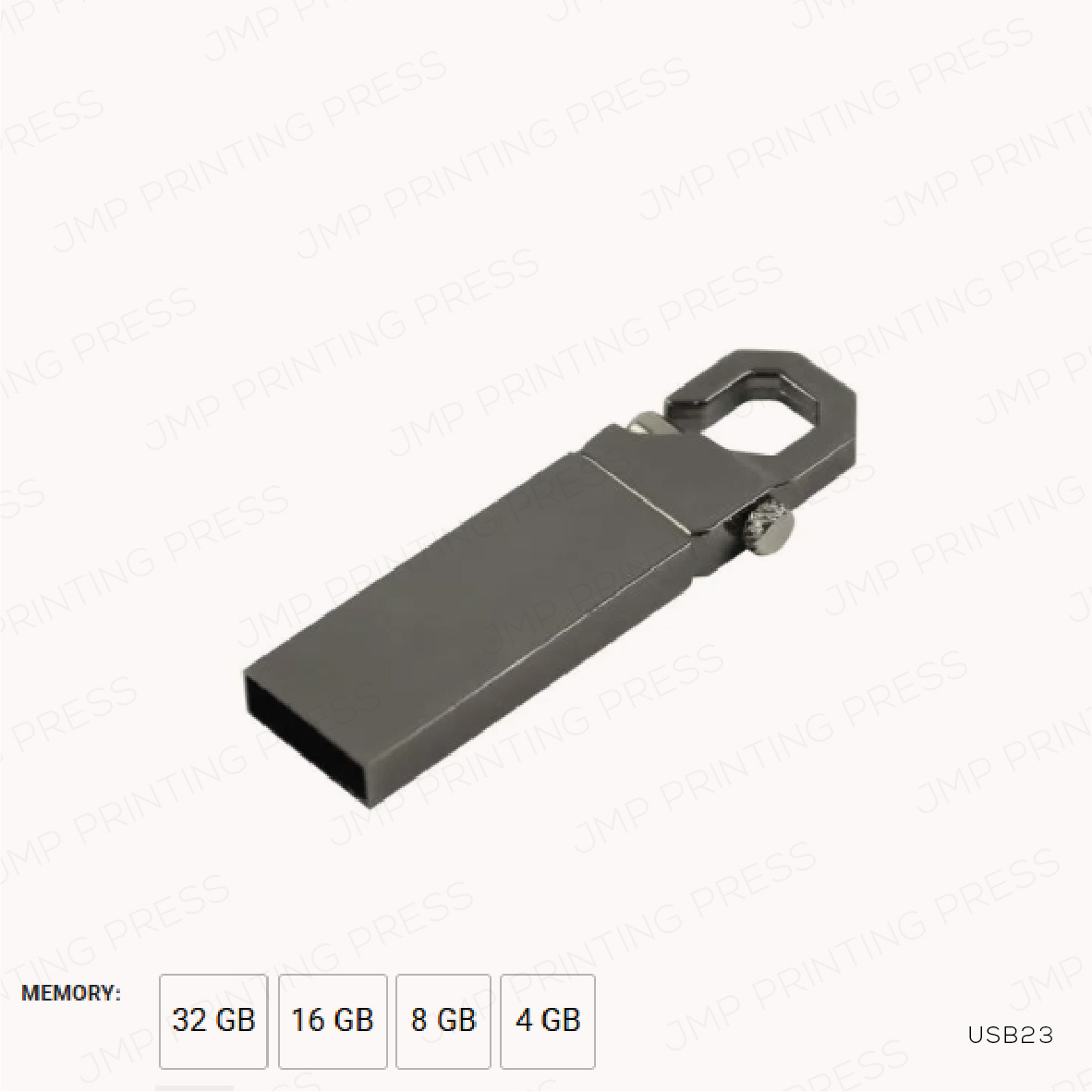 USB21-303926-03 USB23 - METAL HOOK USB FLASH DRIVES PRINTING UAE - Image 1