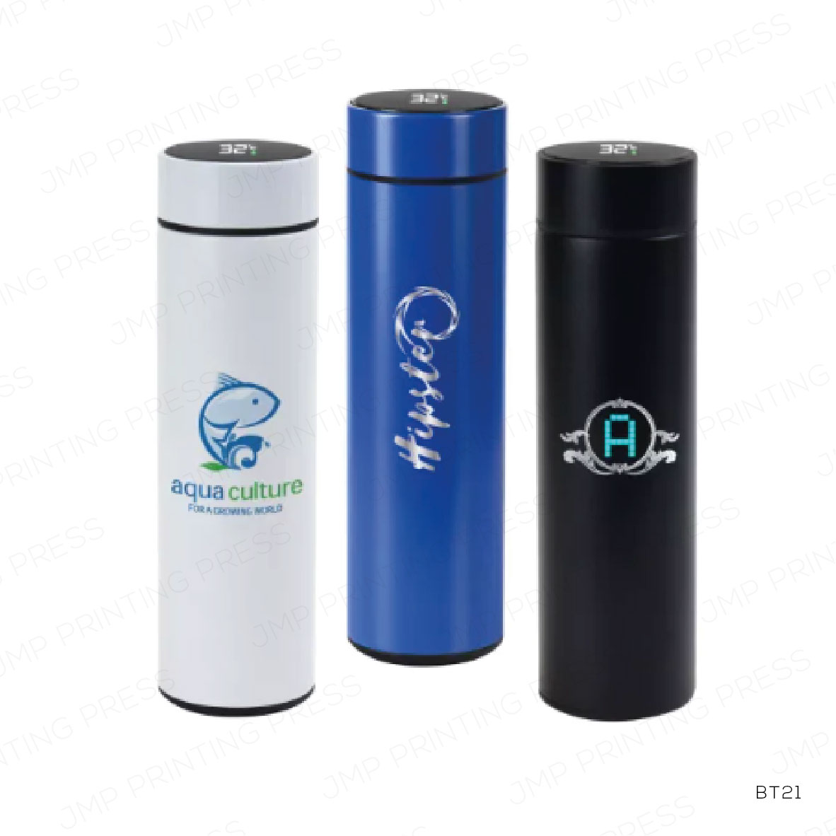 BT21-30151026-01 DOUBLE WALL BOTTLES WITH TEMPERATURE DISPLAY 500ML PRINTING UAE - Image 1