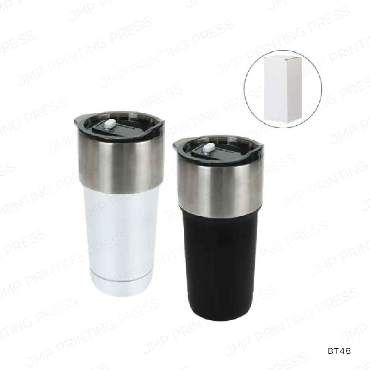 BT41-5215926-08 DOUBLE WALL STAINLESS STEEL TUMBLERS WITH SLIDE-LOCK LID 591ML PRINTING UAE - Image 1