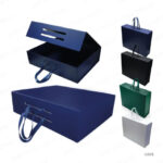 GB15 - FOLDABLE GIFT BOX WITH MAGNETIC CLOSURE & RIBBON HANDLE PRINTING UAE