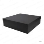 GB16 - BLACK PLAIN GIFT BOX SIZE XXL CARDBOARD PRINTING UAE