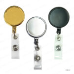 IDB12 - ROUND METAL REEL BADGES FOR ID CARDS PRINTING UAE - Image 2