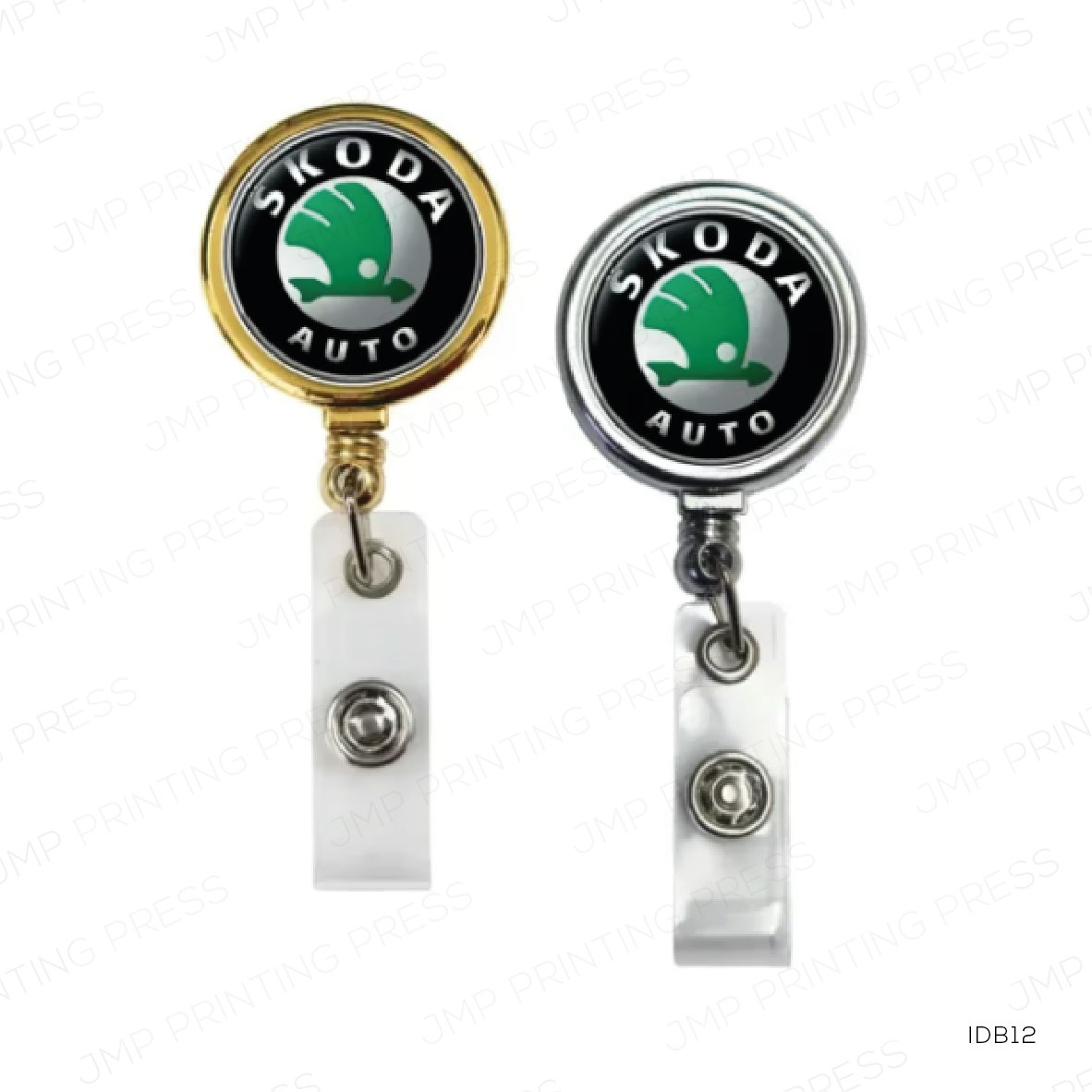 IDB1210926-02 IDB12 - ROUND METAL REEL BADGES FOR ID CARDS PRINTING UAE - Image 1
