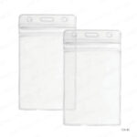 IDH11 - VERTICAL CLEAR ID CARD HOLDER WITH ZIP UAE - Image 2