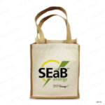 JB15 - Jute & Cotton Bags Two Side Printing UAE 34 X 14 X 28CM