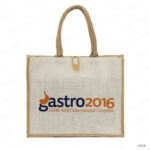 JB19 - JUTE SHOPPING BAGS WITH BUTTON 40 X 15 X 40CM
