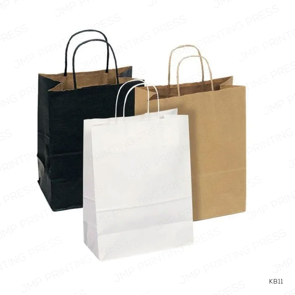 KB1181026-01 KB11 - A6 KRAFT PAPER BAG – VERTICAL 21 × 8 × 16 CM PRINTING UAE - Image 1