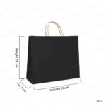 KB14 - A4 - KRAFT PAPER BAG – LANDSCAPE 24 × 11 × 32 CM PRINTING UAE - Image 2