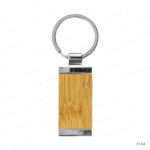 KH14 - METAL KEYCHAINS WITH BAMBOO PRINTING UAE - Image 2