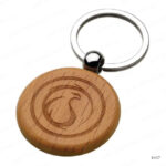 KH17 - ROUND WOODEN KEYCHAINS | PRINTING UAE