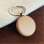 KH17 - ROUND WOODEN KEYCHAINS | PRINTING UAE - Image 2