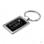 KH21 - RECTANGULAR METAL KEYCHAINS PRINTING UAE