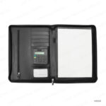 NB59 - LEATHER PORTFOLIO WITH ZIPPER & CALCULATOR PRINTING UAE - Image 2