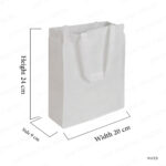 NW18 - A5 WHITE NON-WOVEN BAGS 24×9×20 CM PRINTING UAE - Image 2